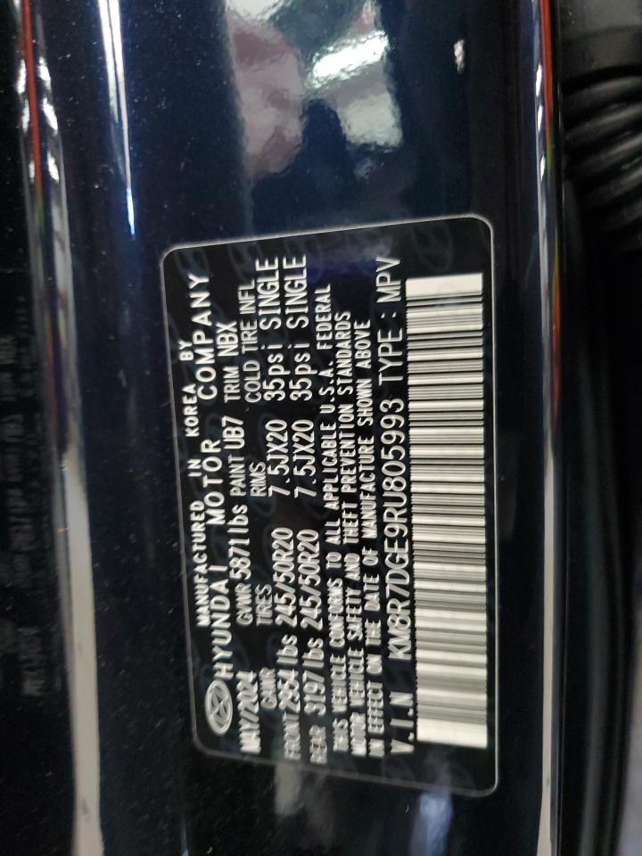 2024 Hyundai Palisade Calligraphy VIN: KM8R7DGE9RU805993 Lot: 62328765