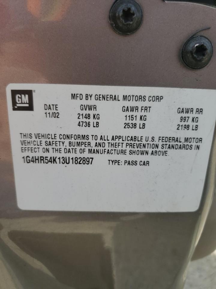 2003 Buick Lesabre Limited VIN: 1G4HR54K13U182897 Lot: 59441345