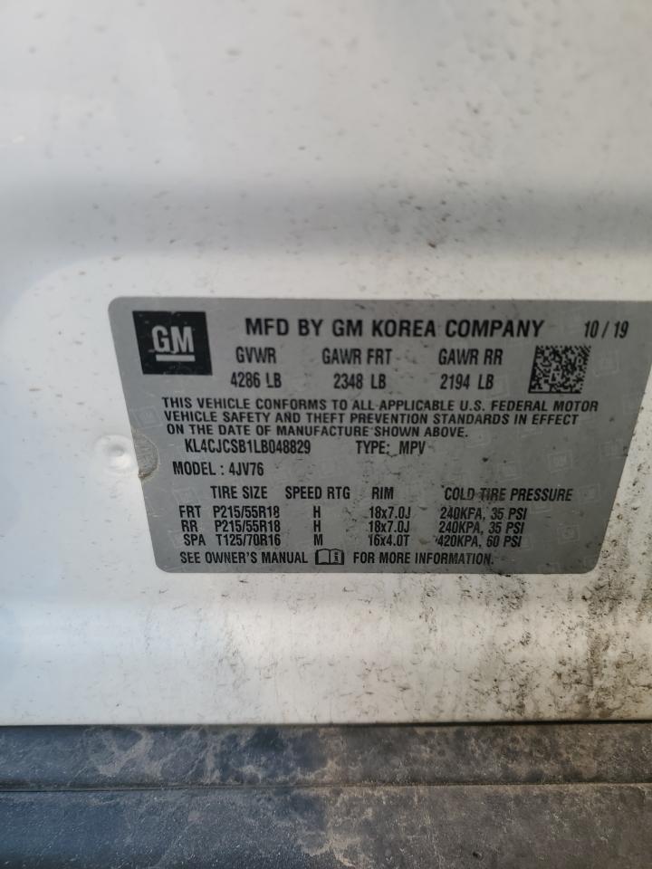 KL4CJCSB1LB048829 2020 Buick Encore Essence