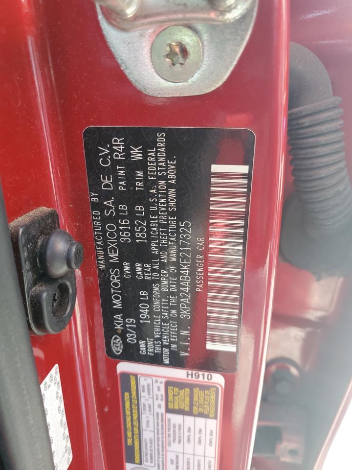 2019 Kia Rio S VIN: 3KPA24AB4KE217325 Lot: 61560545