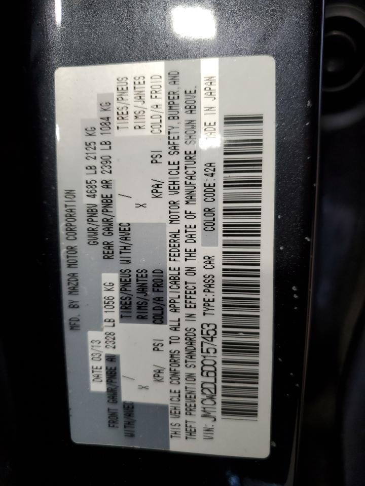 2013 Mazda 5 VIN: JM1CW2DL6D0157453 Lot: 61727615