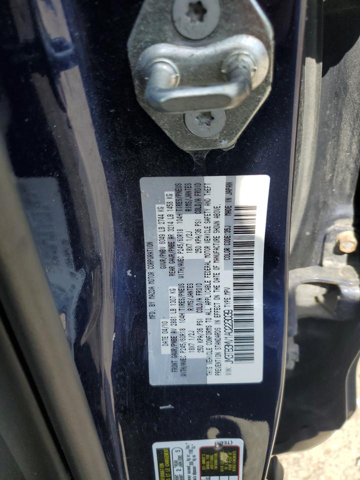 2010 Mazda Cx-9 VIN: JM3TB3MV1A0223039 Lot: 62138735