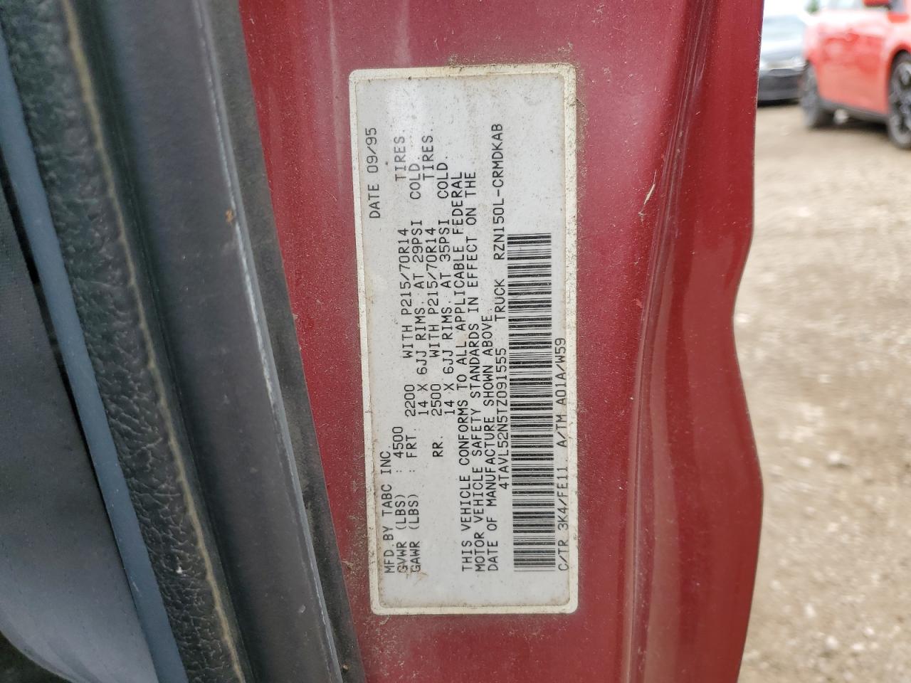 1996 Toyota Tacoma Xtracab VIN: 4TAVL52N5TZ091555 Lot: 62453715