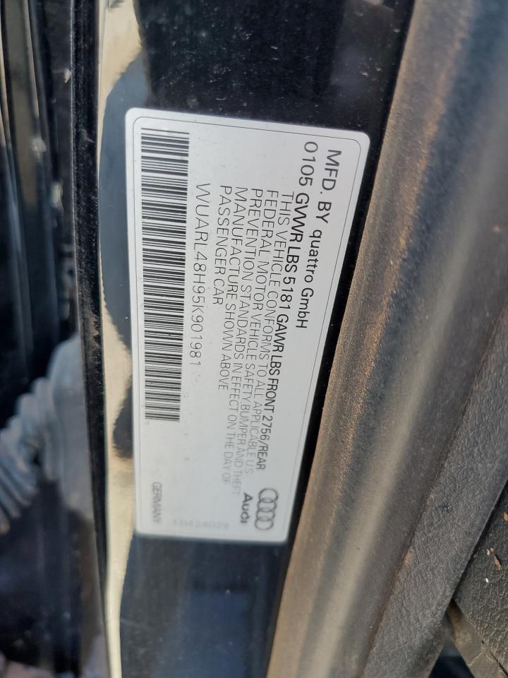 2005 Audi S4 Quattro Cabriolet VIN: WUARL48H95K901981 Lot: 61946845