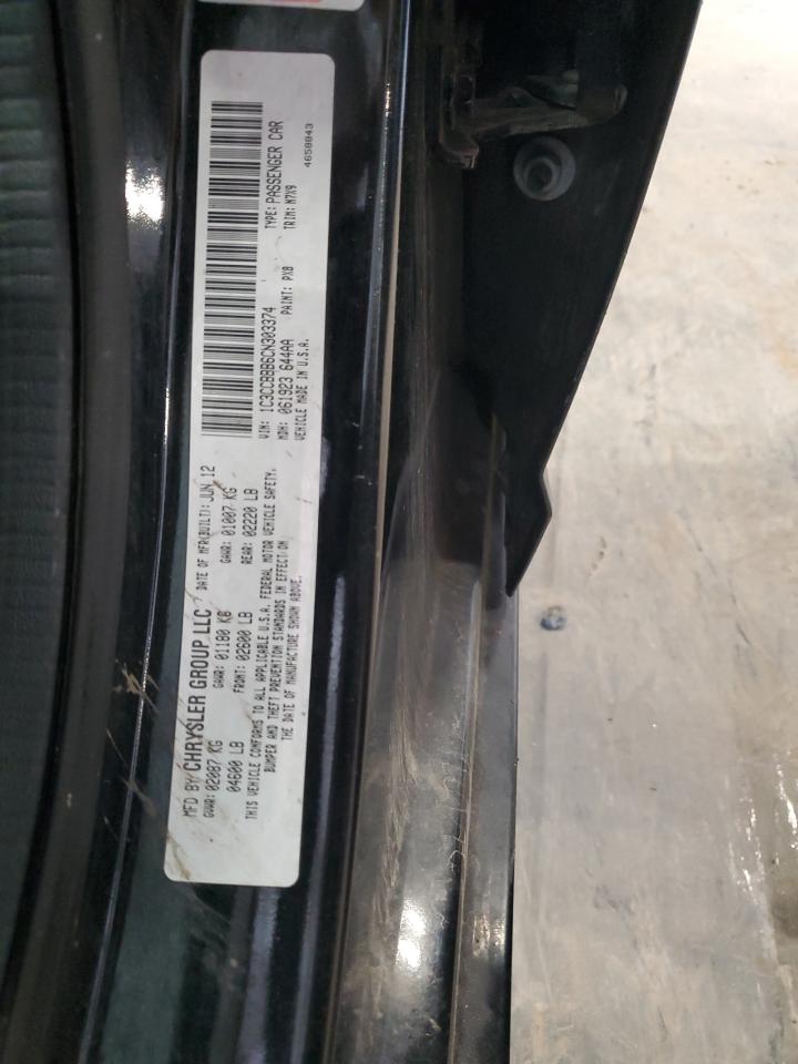 2012 Chrysler 200 Touring VIN: 1C3CCBBB6CN303374 Lot: 61219145