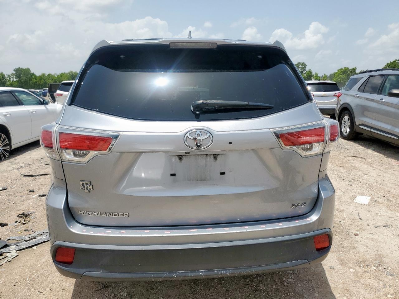 2015 Toyota Highlander Xle VIN: 5TDKKRFH3FS052958 Lot: 62580845