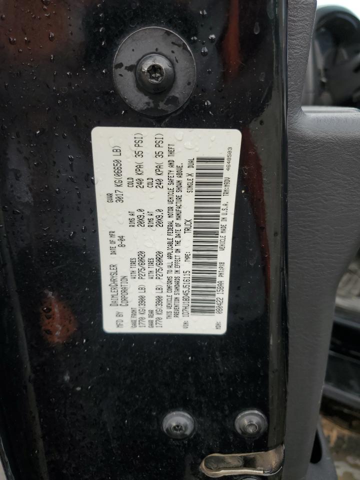 2005 Dodge Ram 1500 St VIN: 1D7HU18D45J516115 Lot: 60441495
