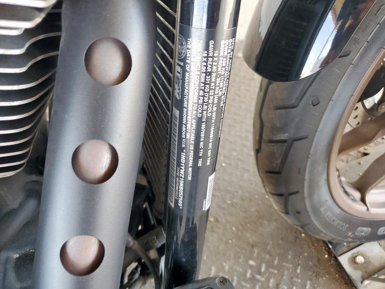 2022 Harley-Davidson Fxlrs VIN: 1HD1YWZ19NB052569 Lot: 59271815