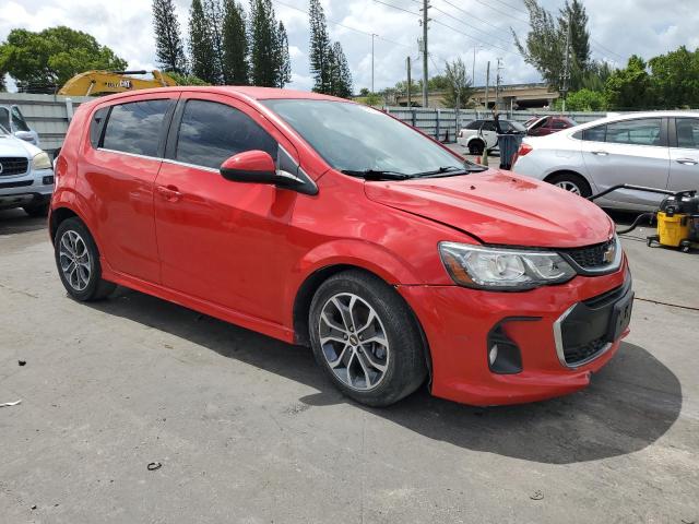 Hatchbacks CHEVROLET SONIC 2017 Red