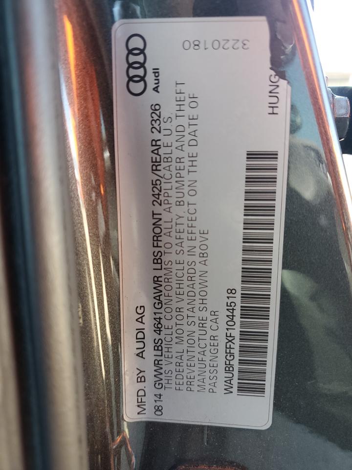 2015 Audi S3 Premium Plus VIN: WAUBFGFFXF1044518 Lot: 60318135
