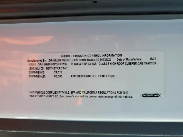 2023 FREIGHTLINER CASCADIA 126 SEMI TRUCK