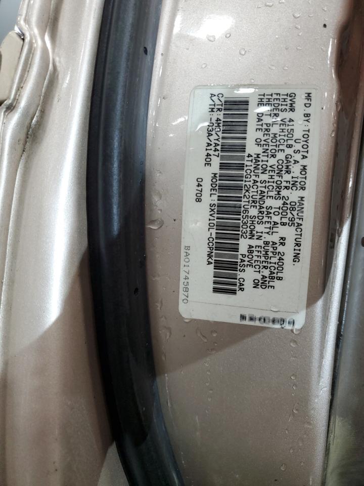 TOYOTA CAMRY 1996 VIN 4T1CG12K2TU653032 zdjęcie 12