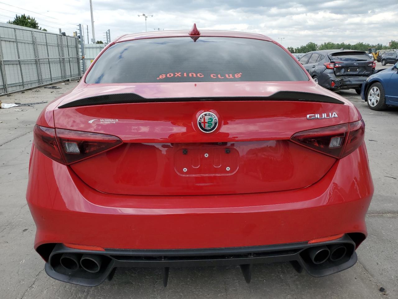 2019 Alfa Romeo Giulia Quadrifoglio VIN: ZARFAMEVXK7601967 Lot: 59018745