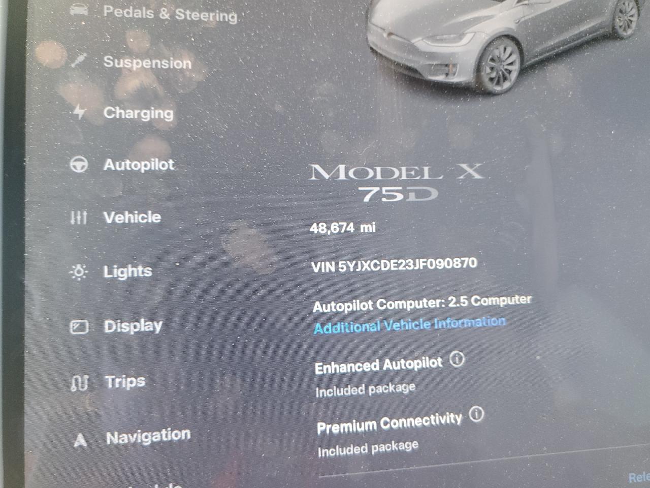 2018 Tesla Model X VIN: 5YJXCDE23JF090870 Lot: 60727355