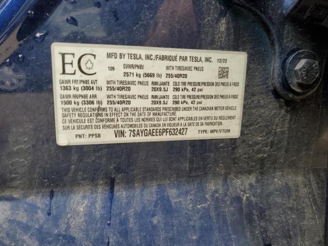 2023 TESLA MODEL Y   