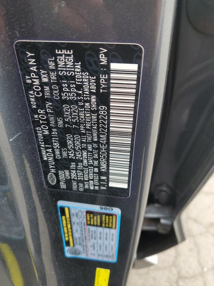 2021 Hyundai Palisade Limited VIN: KM8R5DHE4MU222289 Lot: 61953305