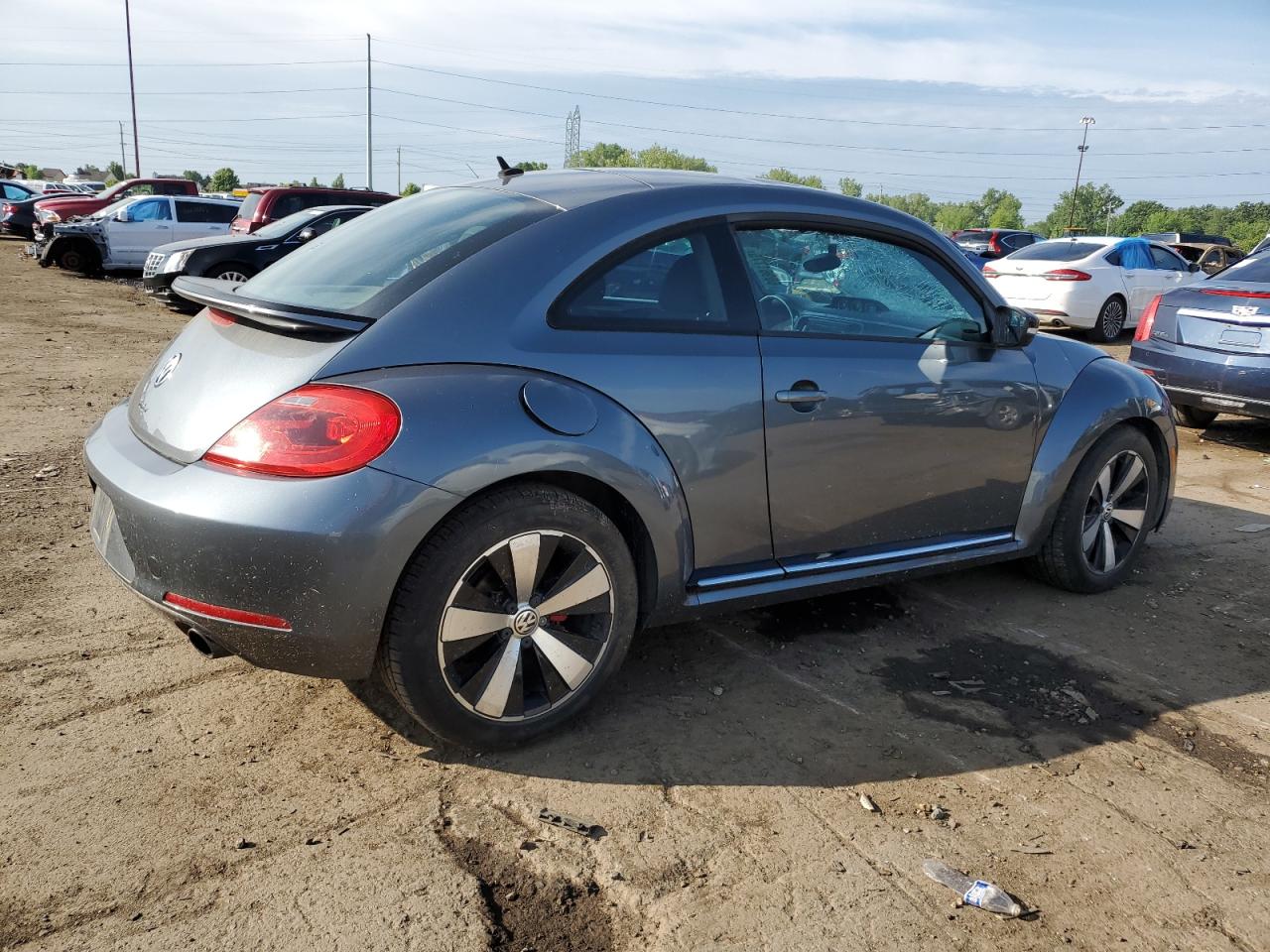 2013 Volkswagen Beetle Turbo grey hatchback gas 3VWV67AT9DM602000 photo #4