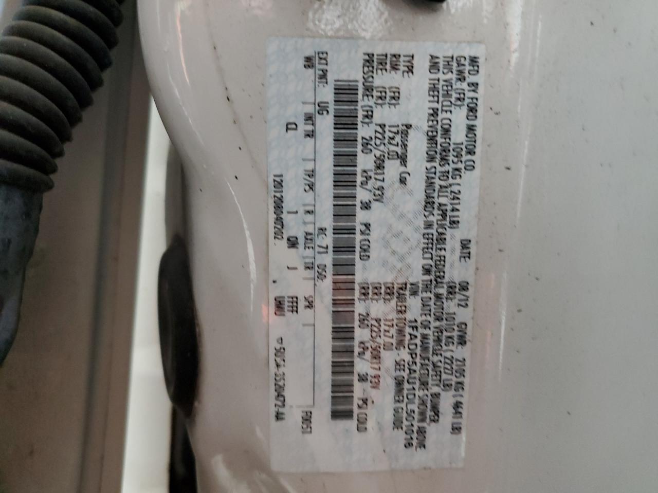 2013 Ford C-Max Se VIN: 1FADP5AU1DL501016 Lot: 62338625