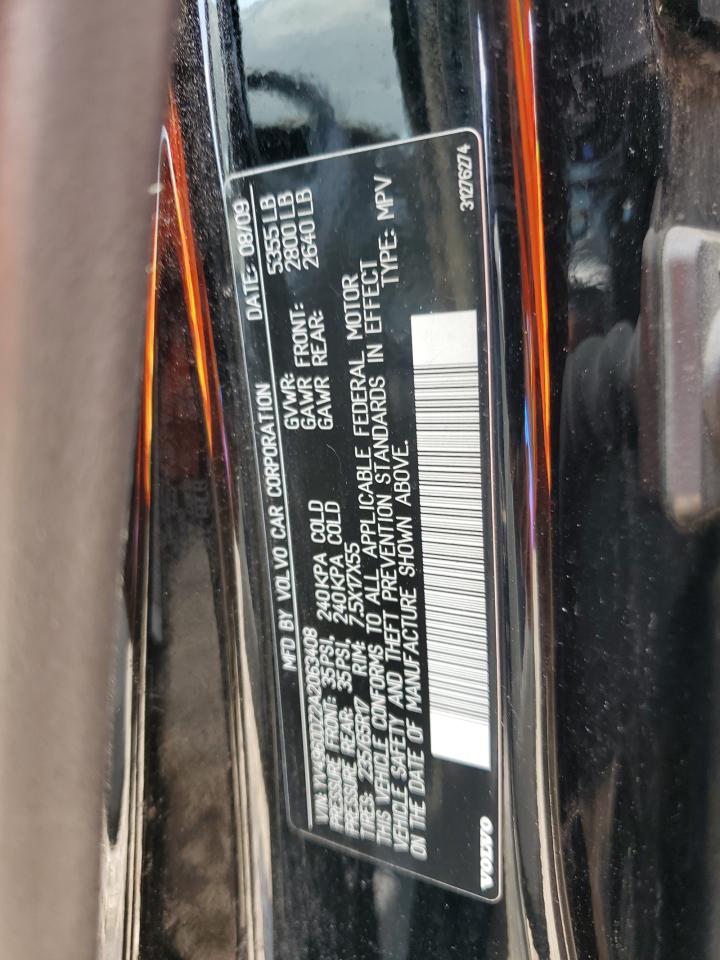 2010 Volvo Xc60 3.2 VIN: YV4960DZ2A2063408 Lot: 59937445
