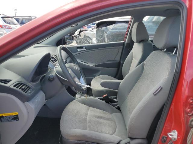  HYUNDAI ACCENT 2013 Красный
