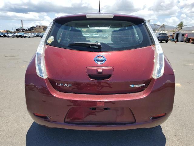  NISSAN LEAF 2017 Maroon