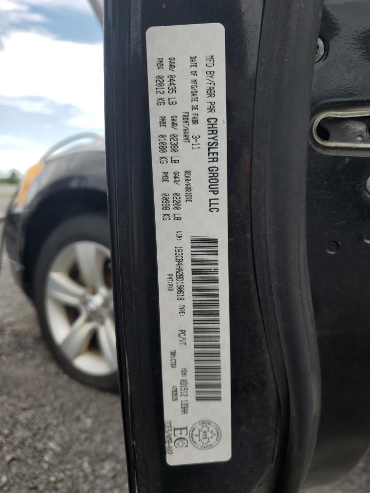 2011 Dodge Caliber Sxt VIN: 1B3CB4HA2BD190618 Lot: 62723115
