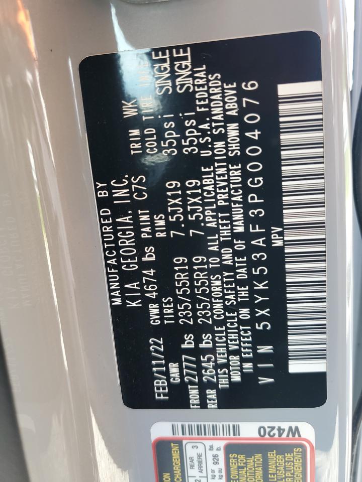 2023 Kia Sportage Sx Prestige VIN: 5XYK53AF3PG004076 Lot: 61535785