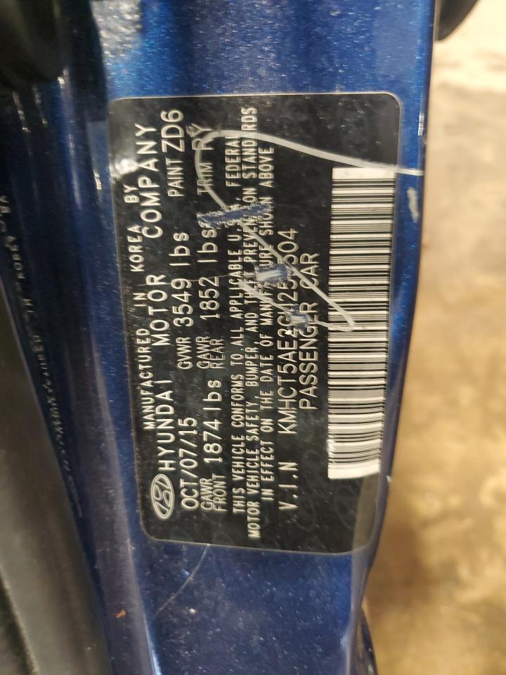 2016 Hyundai Accent Se VIN: KMHCT5AE2GU259504 Lot: 62759585