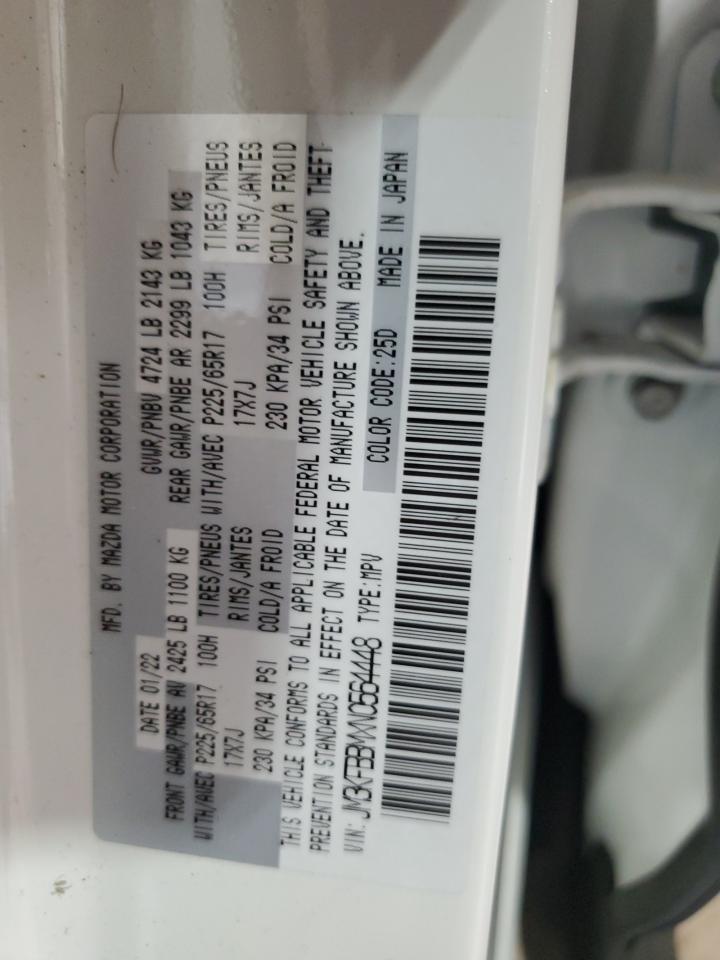 2022 Mazda Cx-5 Select VIN: JM3KFBBMXN0564448 Lot: 61647815