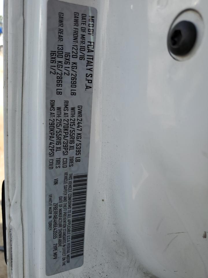 2017 Ram Promaster City VIN: ZFBERFAB4H6E43555 Lot: 62965855