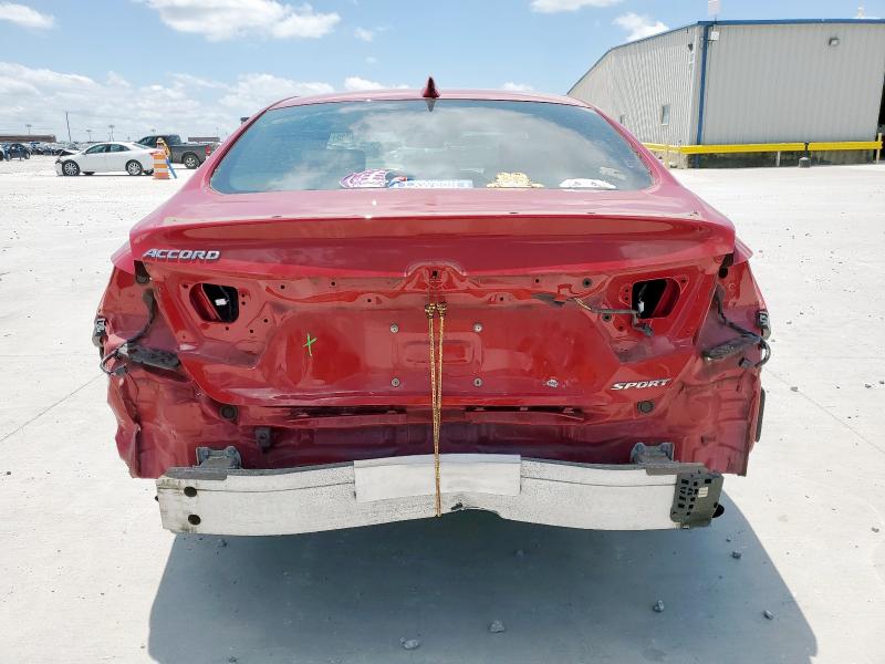  HONDA ACCORD 2018 Красный