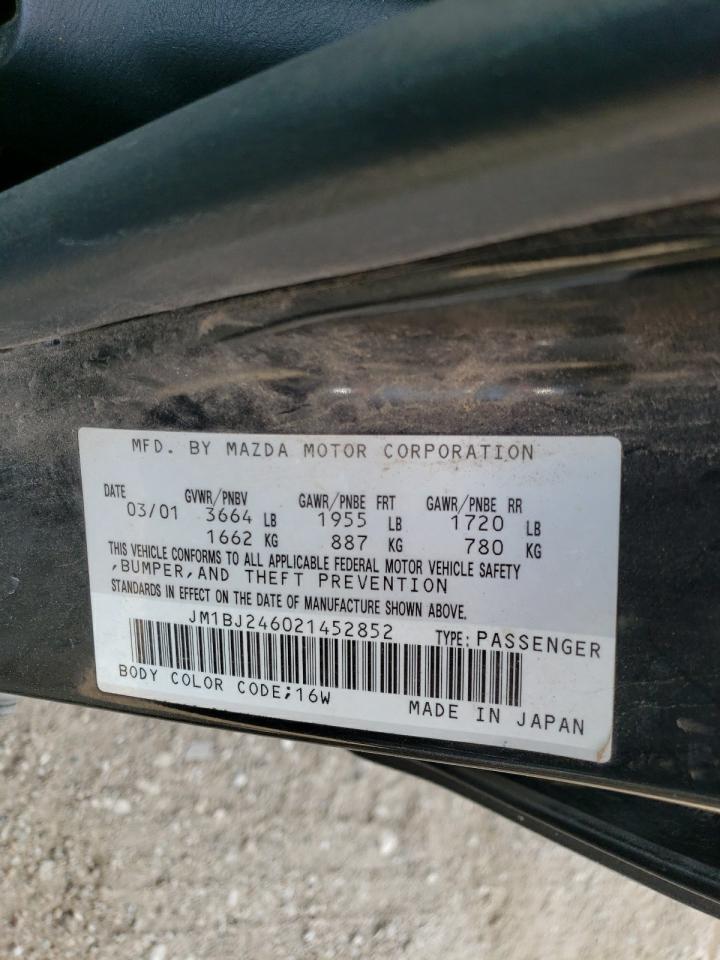 2002 Mazda Protege Pr5 VIN: JM1BJ246021452852 Lot: 61080215