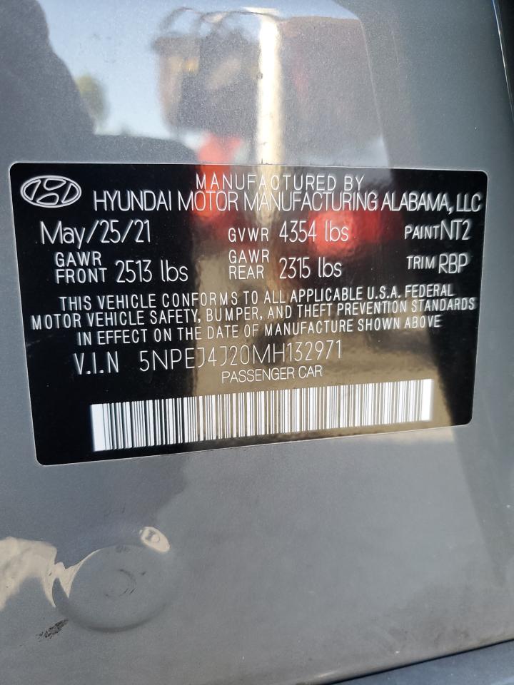 2021 Hyundai Sonata Sel Plus VIN: 5NPEJ4J20MH132971 Lot: 61794055