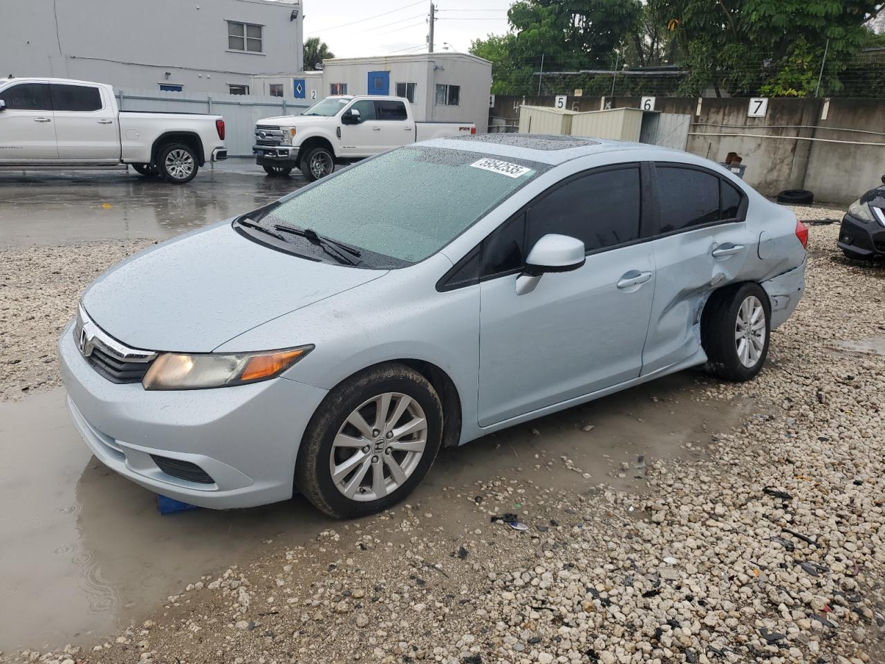 2012 Honda Civic Ex იყიდება Opa Locka-ში, FL - Side