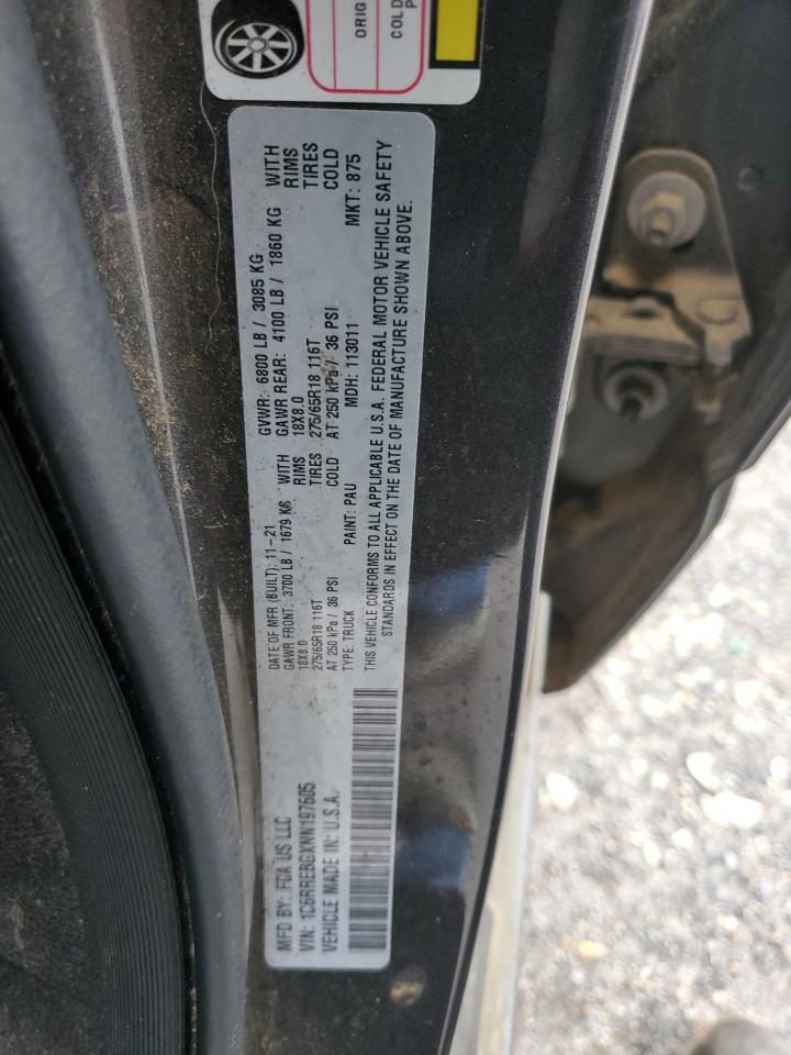 RAM 1500 2022 VIN 1C6RREBGXNN197605 zdjęcie 13