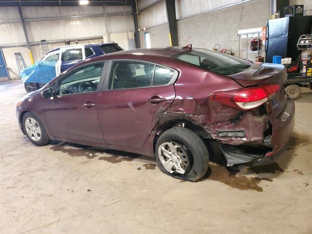  KIA FORTE 2017 Burgundy