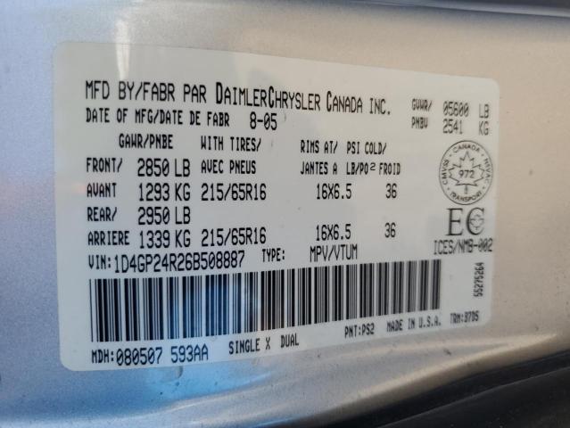 2006 DODGE GRAND CARAVAN SE  