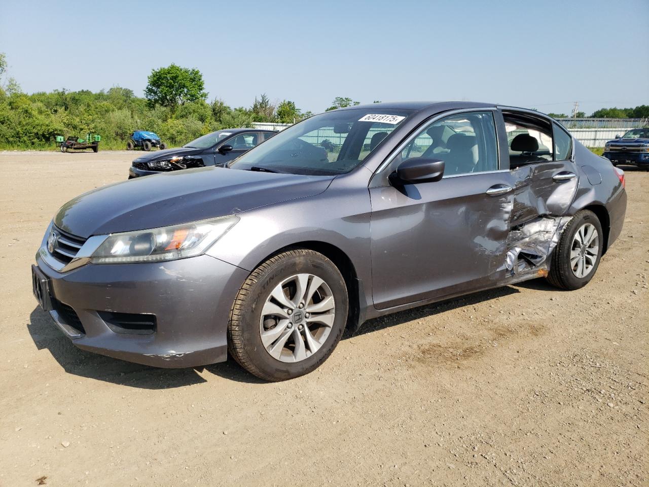 2014 Honda Accord Lx 2.4L продається в Columbia Station, OH - Side