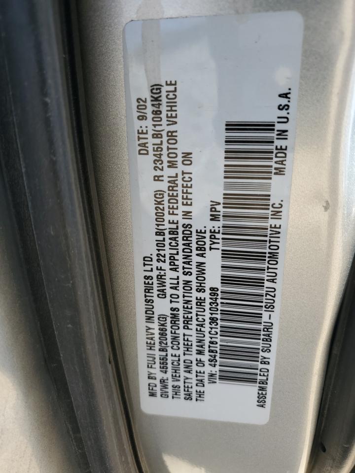 2003 Subaru Baja VIN: 4S4BT61C136103498 Lot: 60644455