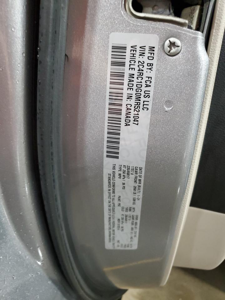 2021 Chrysler Voyager Lxi VIN: 2C4RC1DG0MR521047 Lot: 60226865