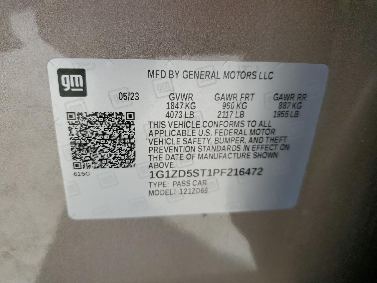 CHEVROLET MALIBU 2023 VIN 1G1ZD5ST1PF216472 фото 12