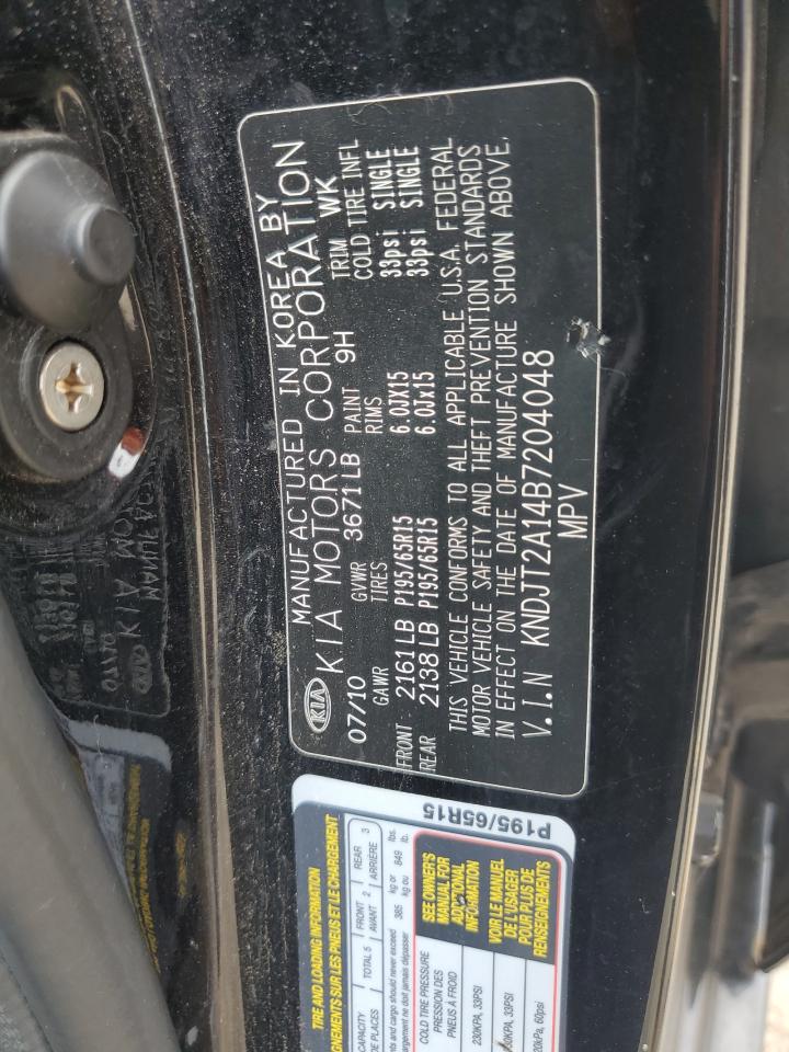 2011 Kia Soul VIN: KNDJT2A14B7204048 Lot: 63107185