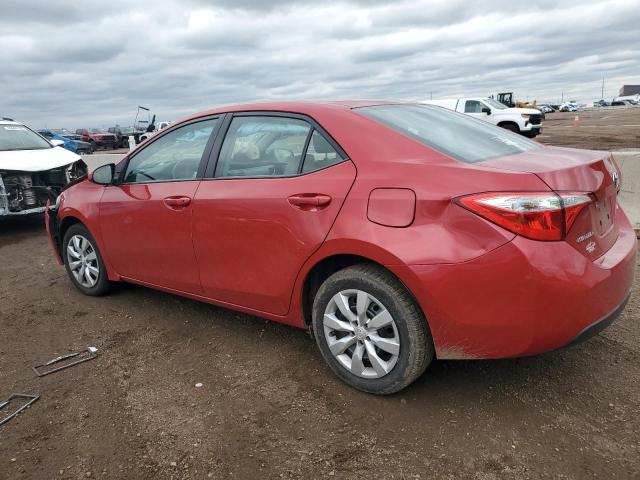  TOYOTA COROLLA 2015 Red