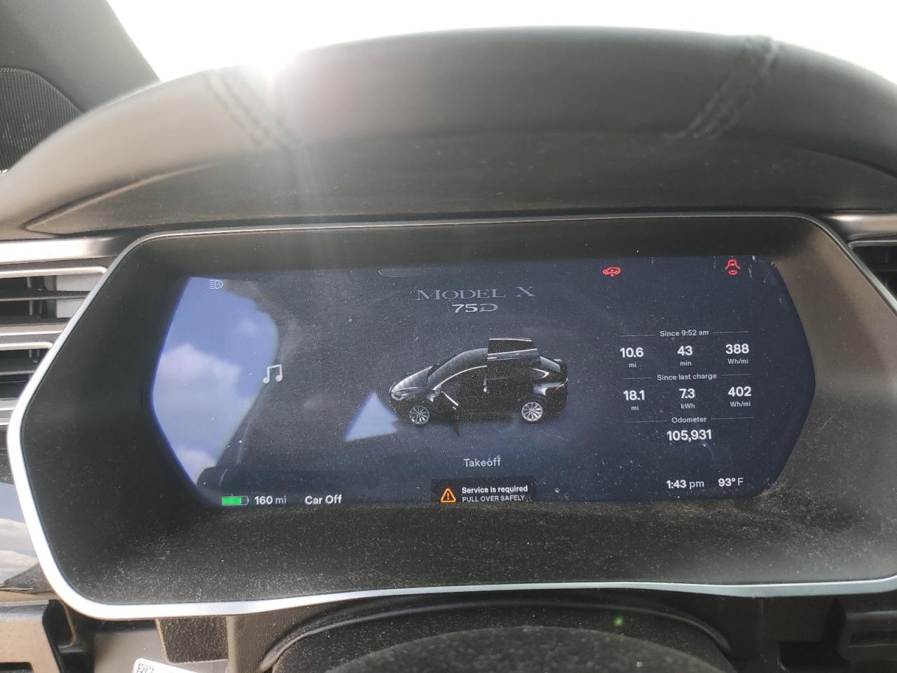 2016 Tesla Model X VIN: 5YJXCAE23GF020258 Lot: 61231345