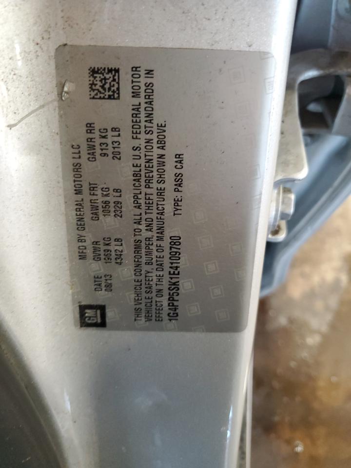 2014 Buick Verano VIN: 1G4PP5SK1E4109780 Lot: 62465815