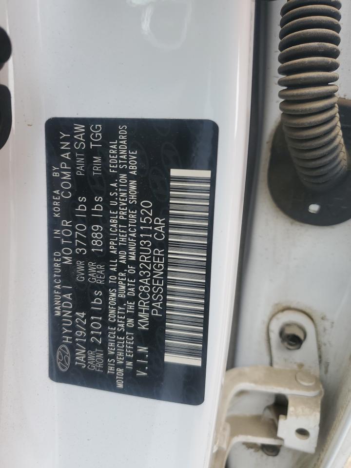 2024 Hyundai Venue Sel VIN: KMHRC8A32RU311520 Lot: 59634145