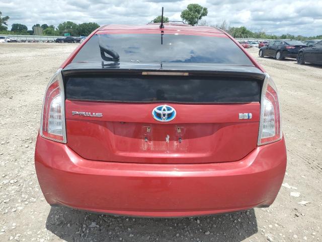  TOYOTA PRIUS 2015 Czerwony