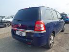 2013 VAUXHALL ZAFIRA EXC for sale at Copart YORK