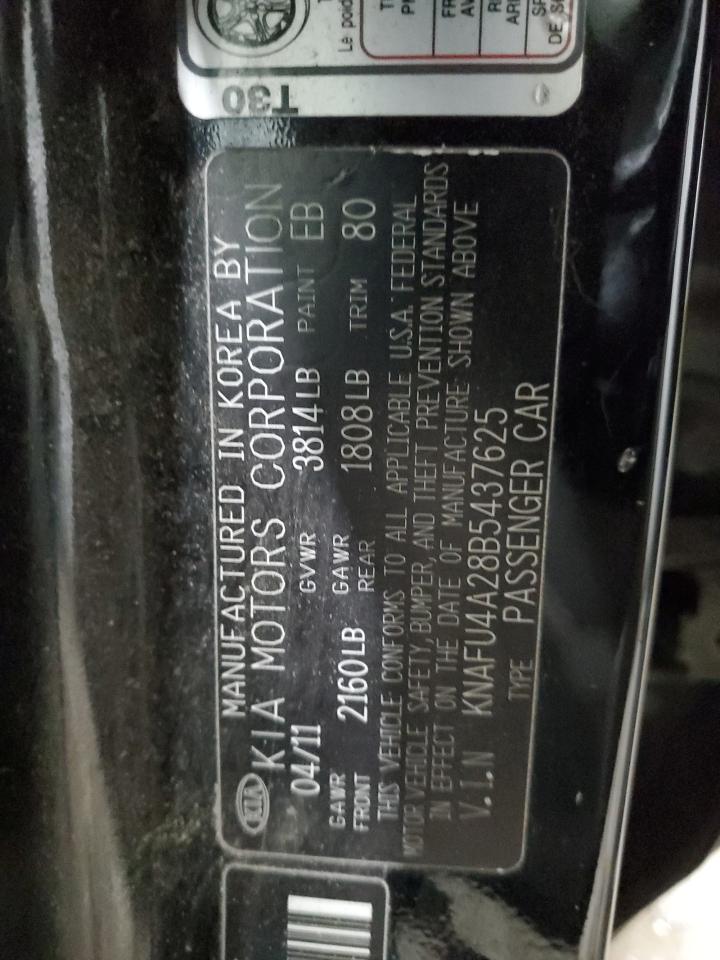 2011 Kia Forte Ex VIN: KNAFU4A28B5437625 Lot: 62729975
