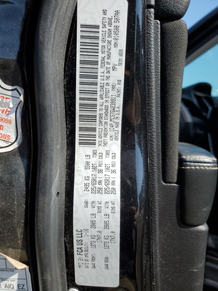 JEEP GRAND CHER 2016 VIN 1C4PJMCS7GW239911 zdjęcie 14